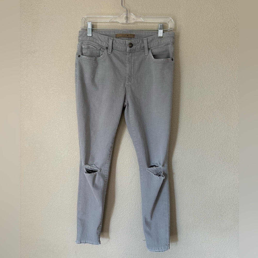 Joe's Jeans Women's‎ Skinny Ankle Ripped Gray Jeans Size 28